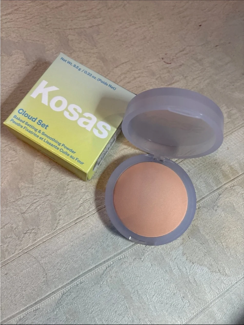 Kosas Cloud Set Baked Setting & Smoothing Powder in Peachy BNIB